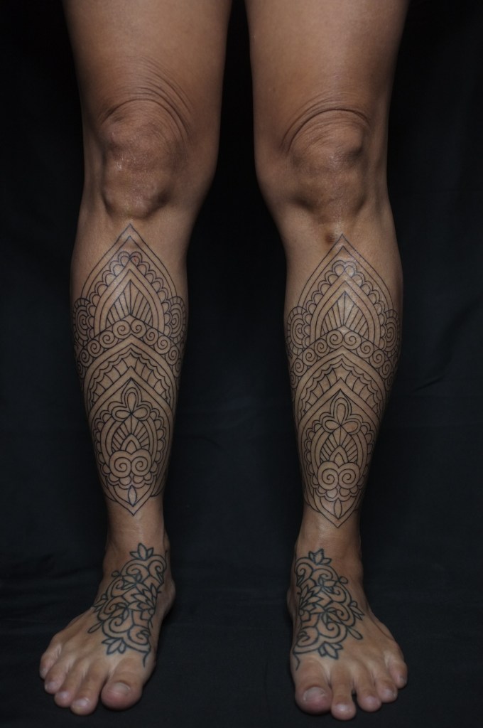 Seventh fall tattoo create tattoo on legs